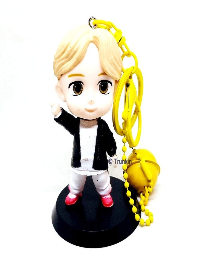 Trunkin | BT21 Jimin Chimmy | Bangtan Boys | BTS Height - 7cm Action Figure with Keyring Set B - Image 1